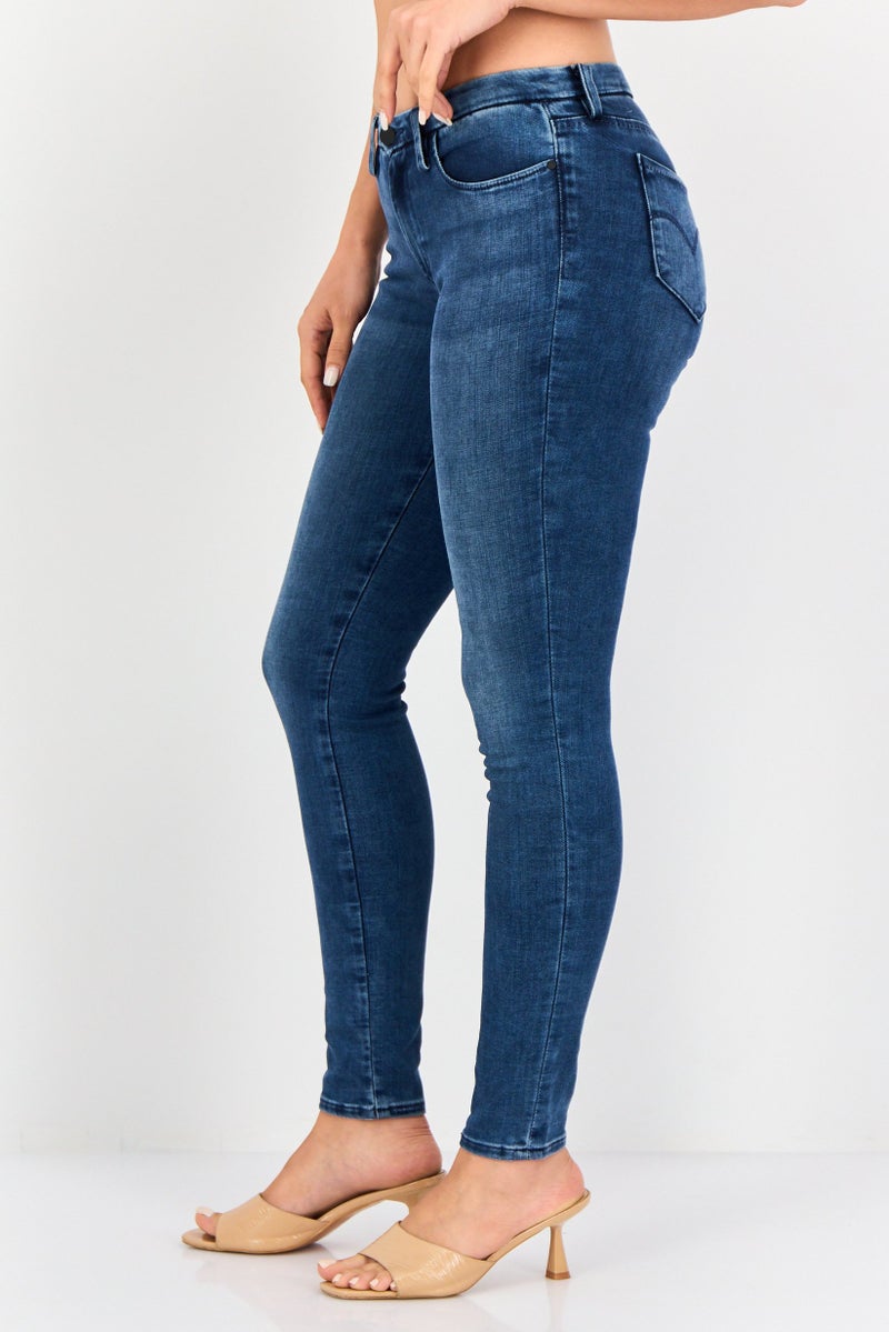 Levi's جينز ضيق مغسول للنساء، أزرق - Image 3