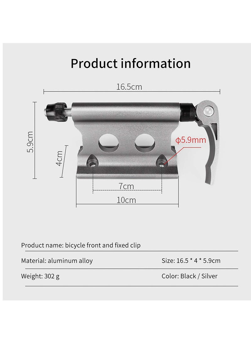 Y&D - Quick Release Fork Mount Bike Block Aluminum Alloy Bicycle Front Fixed Clip Luggage Rack For Truck Trailer, for Road Stand - Image 1