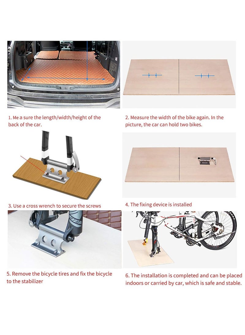 Y&D - Quick Release Fork Mount Bike Block Aluminum Alloy Bicycle Front Fixed Clip Luggage Rack For Truck Trailer, for Road Stand - Image 1