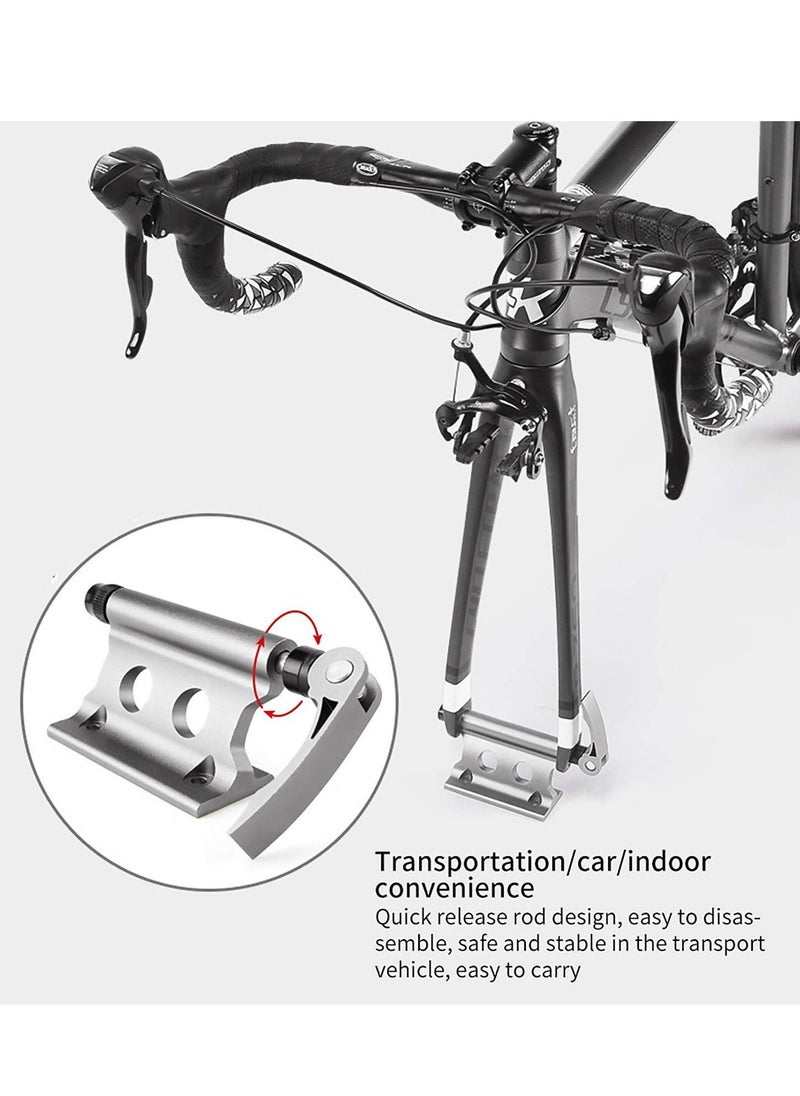 Y&D - Quick Release Fork Mount Bike Block Aluminum Alloy Bicycle Front Fixed Clip Luggage Rack For Truck Trailer, for Road Stand - Image 1