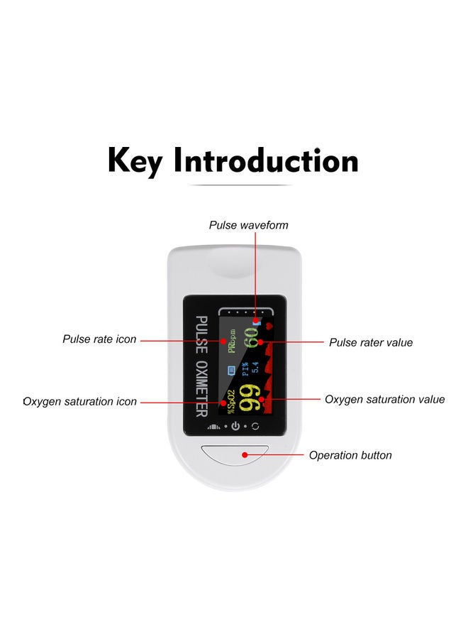 NIBEMINENT Pulse Oximeter With Lanyard Cable - Image 4