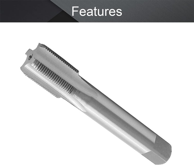 اتول مارت Utoolmart براغي قياسية آلية، M14 x 1mm درجة H2 برغي لولبي أيمن، HSS غير مطلي، 4 أخاديد مستقيمة، أداة DIY لتقطيع اللولب، 1 قطعة - Image 3
