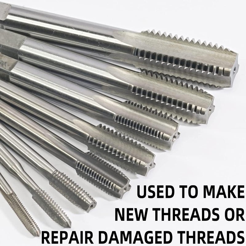 اتول مارت Utoolmart براغي قياسية آلية، M14 x 1mm درجة H2 برغي لولبي أيمن، HSS غير مطلي، 4 أخاديد مستقيمة، أداة DIY لتقطيع اللولب، 1 قطعة - Image 5