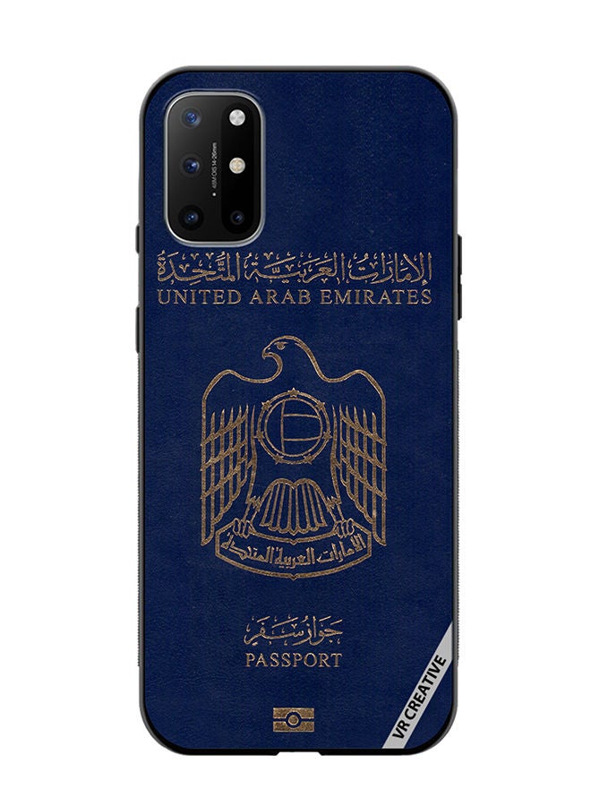 VR CREATIVE Protective Case Cover For OnePlus 8T Uae Passport Design Multicolour - Image 1