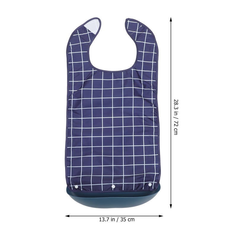 Adult Bib Washable Adult Clothing Protector for Women Men Elderly Seniors - Image 5