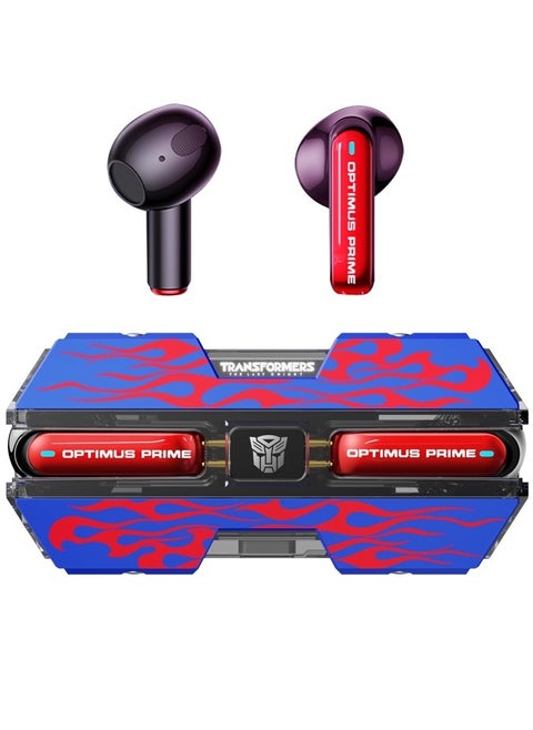 Transformers TF-T01 TWS Bluetooth Wireless Headset Low Latency Smart Touch Bluetooth 5.3 Optimus Prime Blue