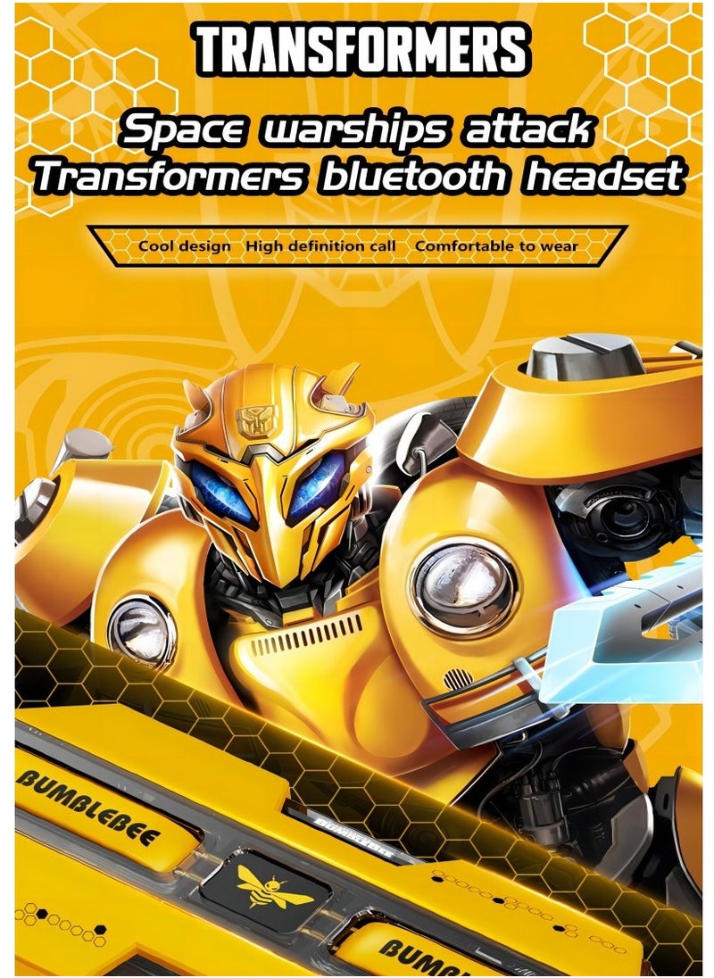 Transformers TF-T01 TWS Bluetooth Wireless Headset Low Latency Smart Touch Bluetooth 5.3 Optimus Prime Blue