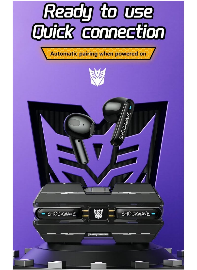 Transformers TF-T01 TWS Bluetooth Wireless Headset Low Latency Smart Touch Bluetooth 5.3 Optimus Prime Blue