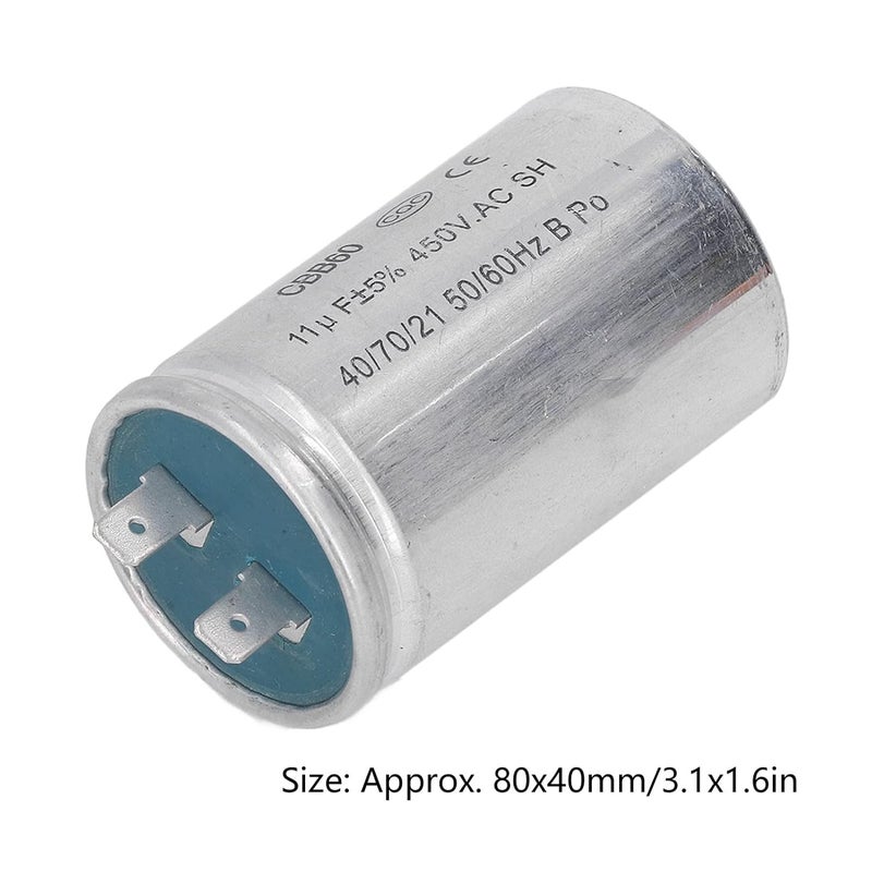 aqxreight Motor Start Capacitor 11uf High Insulation Generator Starting Running Capacitor 450VAC The The Th Motor Start CapacitorMotor Run CapacitorMotor Running CapacitorPump - Image 2
