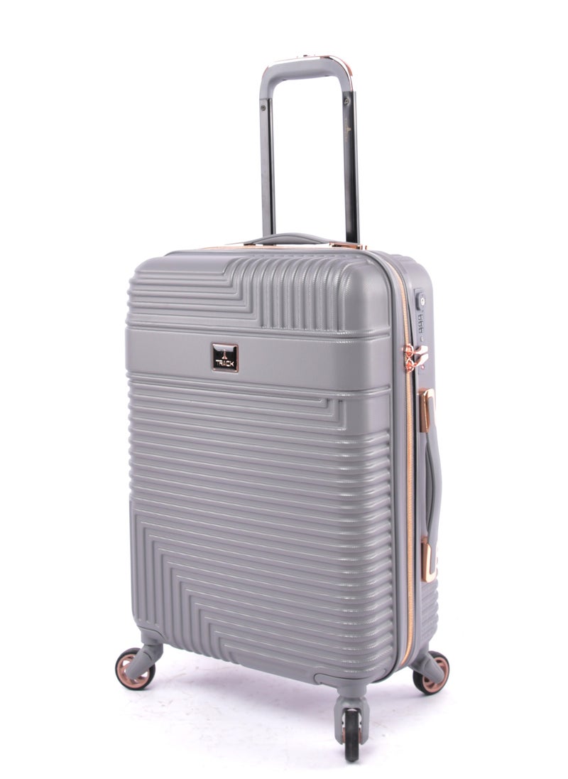 Track - Track Hard Carry On Cabin Luggage ABS Trolley Travel Bag with TSA Lock & Smooth Wheels, Lightweight and Durable, 20 Inch, HK222-20 - Image 1