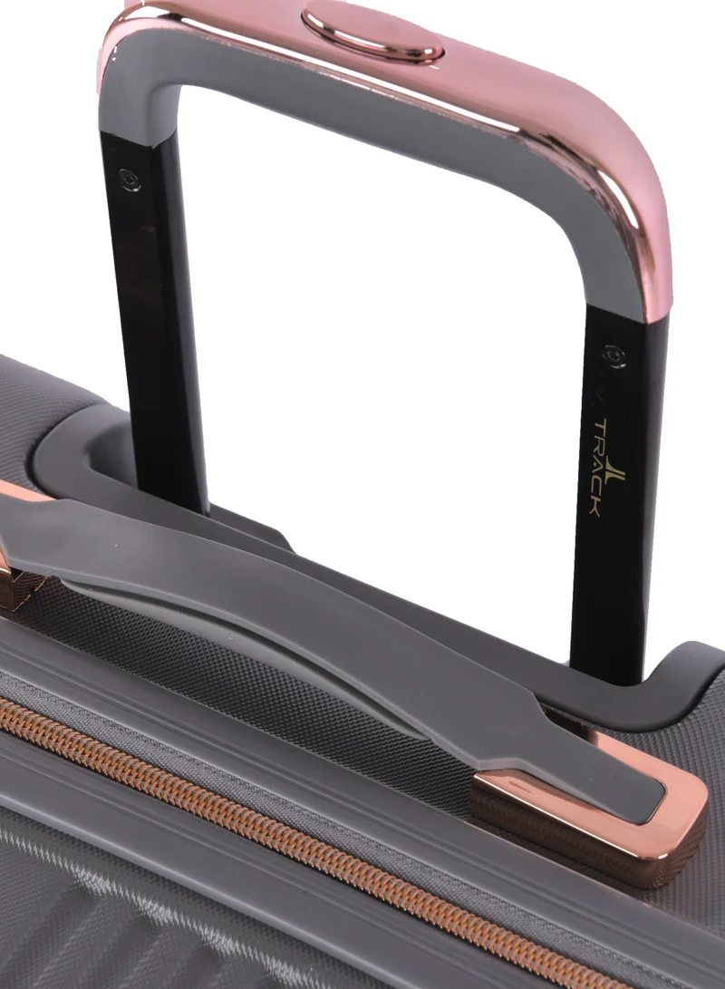 Track Track Hard Carry On Cabin Luggage ABS Trolley Travel Bag with TSA Lock & Smooth Wheels, Lightweight and Durable, 20 Inch, HK222-20