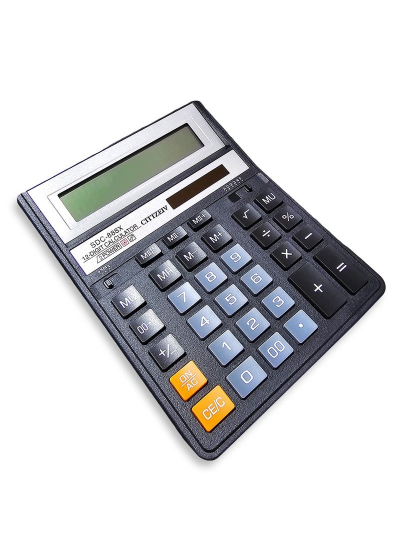 Generic Superior calculator, SDC-888X, display, local number key, power of 12 digits, very large screen for offices, accountants, and personal use at home or school  - Image 2