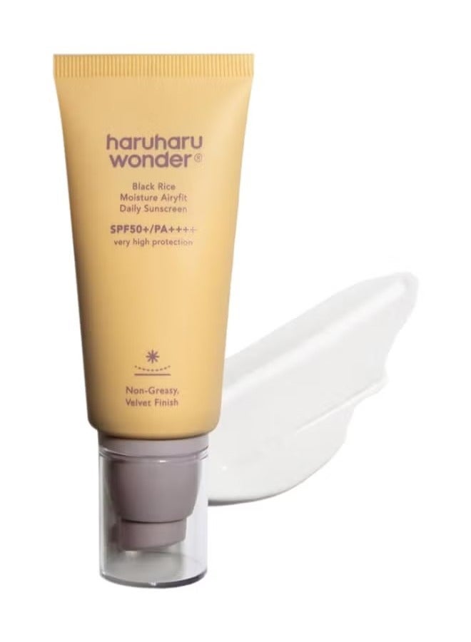 haruharu Wonder Black Rice Moisture Airyfit Sunscreen SPF 50+ PA++++, 50 ml,1.69 fl.0z. - Image 1