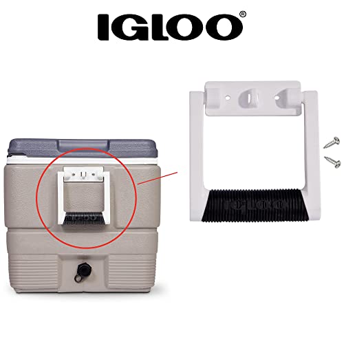 Igloo Premium Comfort Rubber Grip Swing-Up Handle, 25-75 Qt Coolers, White (1 Handle) - Image 4