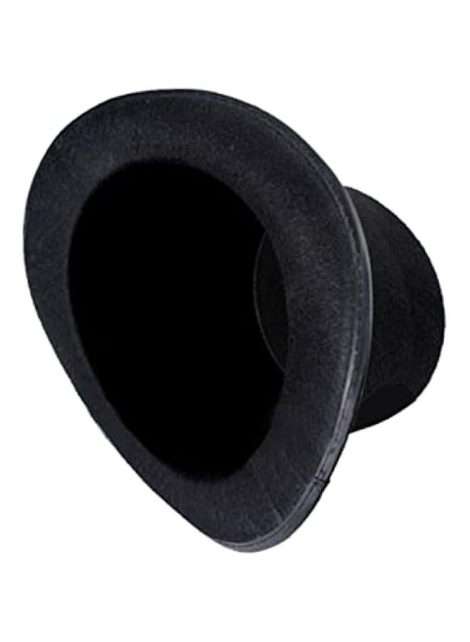 Black Top Hat 2pcs Hats in Bulk Negras Para Hombres Black Outfit Birthday Hat Felt Plastic Magician Hats Props Party Felt Crafts Clothing Apparel Women's Cosplay Mens Top Hats - Image 4