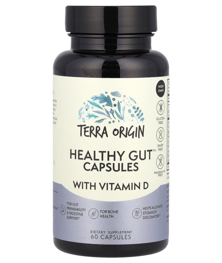 Terra Origin Healthy Gut™ Capsules with Vitamin D 60 Capsules