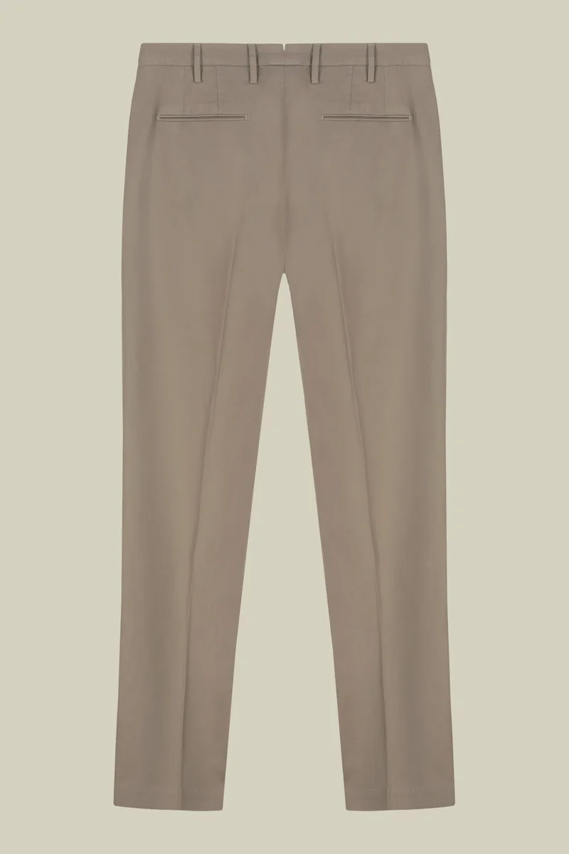Doppelganger Beige Classic regular fit twill trousers for men - Beige for Men | Best Price UAE