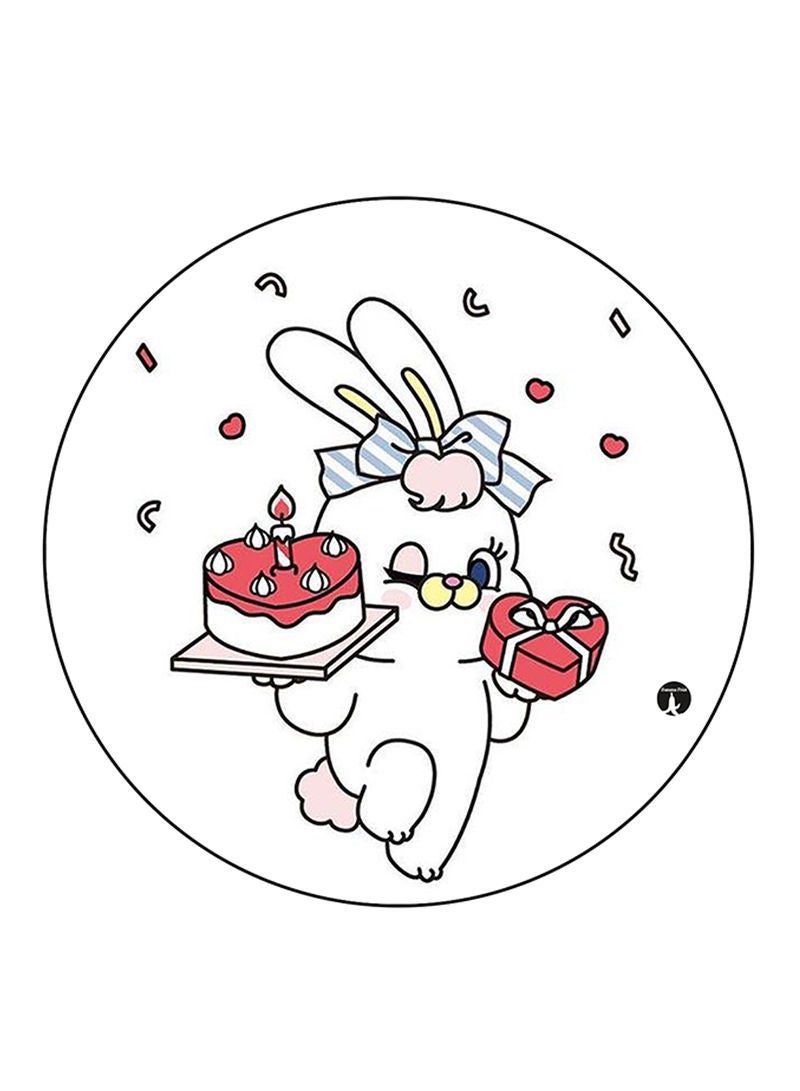 RKN Rabbit Printed Mouse Pad Multicolour