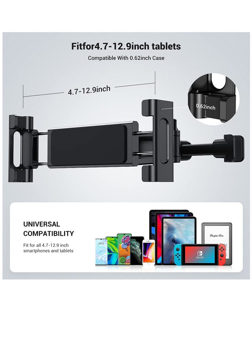 DUSALA Car Tablet Holder, Headrest Mount for Tablet such as Galaxy Tabs, Other 4.7 -12.9" Cell Phones and Tablets - Image 3