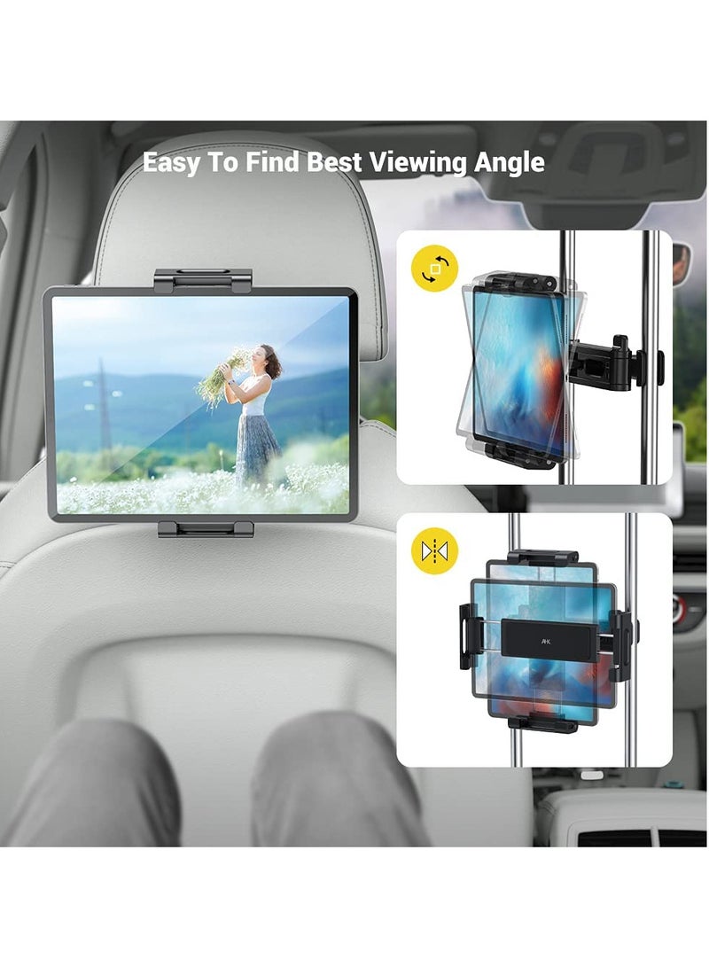 DUSALA Car Tablet Holder, Headrest Mount for Tablet such as Galaxy Tabs, Other 4.7 -12.9" Cell Phones and Tablets - Image 2