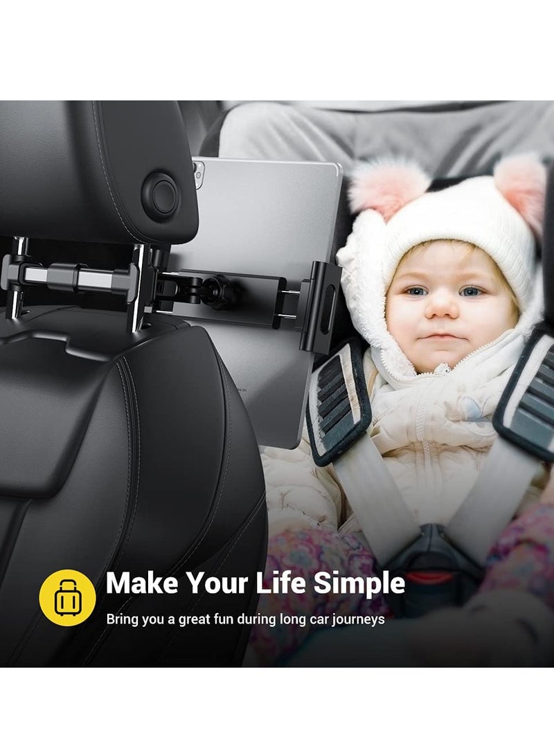 DUSALA Car Tablet Holder, Headrest Mount for Tablet such as Galaxy Tabs, Other 4.7 -12.9" Cell Phones and Tablets - Image 4