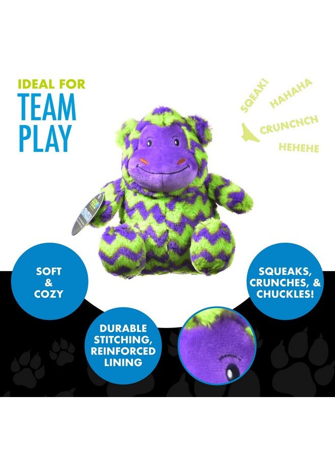 Hero Hero Chuckles, Plush Squeaky Dog Toy, Durable Stuffed Animal with 3 in 1 Squeaker  - Image 4
