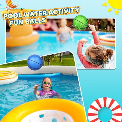 Dilabnba 6PCS Mini Beach Ball Toddler Basketball Toy 6 Small Ball with Pump for Mini Hoop Enthusiasts Easy to Grip PVC Bouncy Ball for Perschool Garden Pool Gift for Boy Girl Green - Image 5
