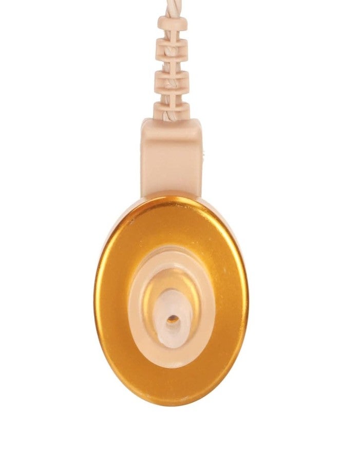 ايكا سلك سماعة أذن Aika بطول 55 سم، كابل ثنائي الدبابيس للأذنين مع مكبرين للصوت وسدادات أذن ناعمة، مناسب لجميع أنواع سماعات الأذن الجيبية (للأذنين، لون بيج، عبوة من قطعة واحدة) - Image 2