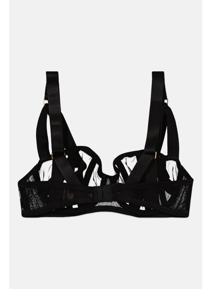 BLUEBELLA Women Non Padded Underwire Bra, Black  - Image 2
