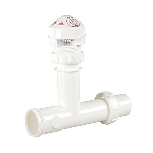 Oatey 39225 Air Admittance Valve with White Tubular Adapter Sure-Vent 1.5 in.20 Branch, 8 Stack DFU Capacity - Image 1