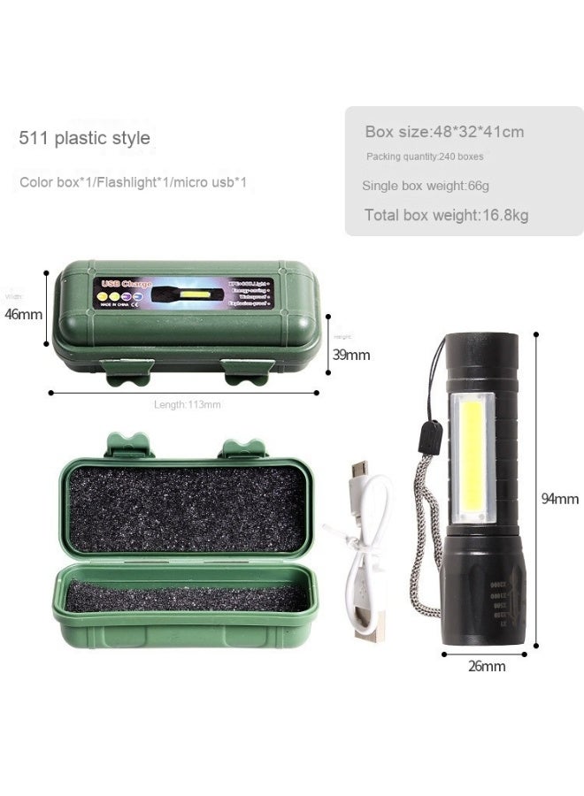 NIBEMINENT Aluminum Alloy Multifunctional High-Intensity Flashlight