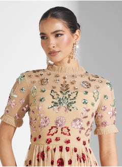 Frock and Frill Embellished Maxi Dress  - Image 3