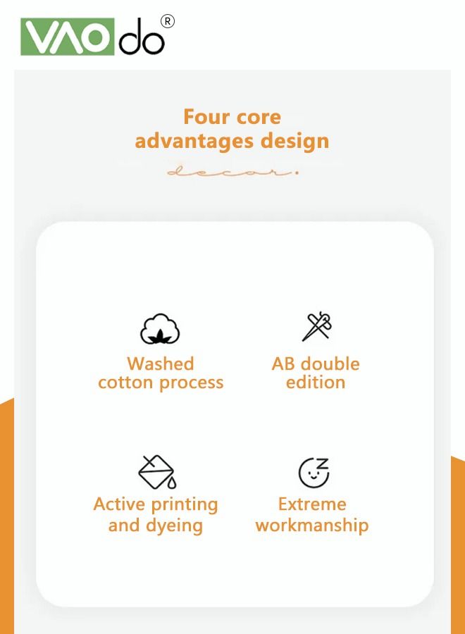 VAOdo 4PCS Bedding Set Skin Friendly Soft Comforter Set Including Sheets Duvet Cover and 2 Pillows 2.0 Bed 200*230CM - Image 3