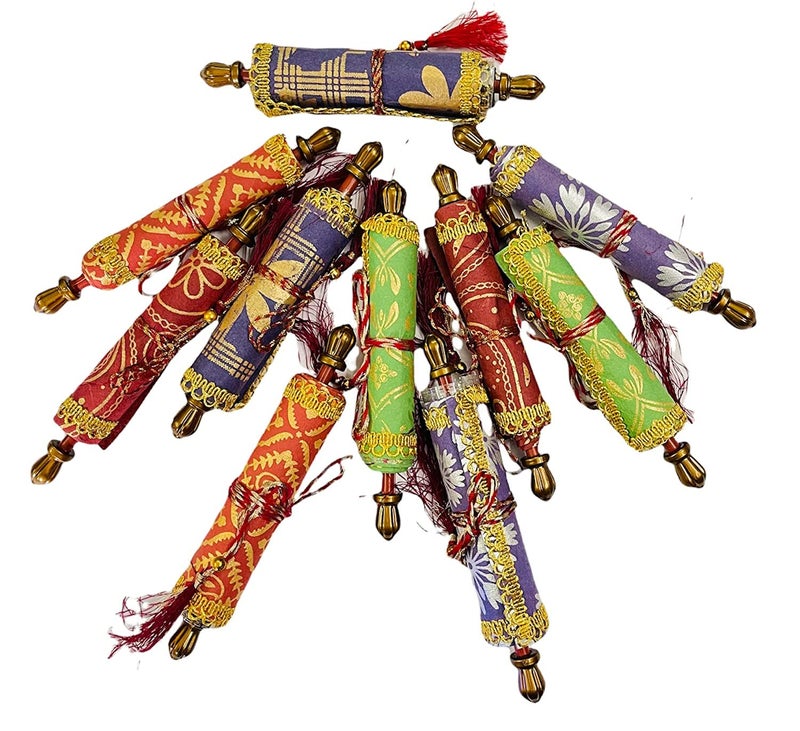 KRIWIN Handmade Paper Pack of 10 Multi Color Ethnic Scroll Style Shagun Envelope Sagan Gift Envelopes (Pack of 10) - Image 5