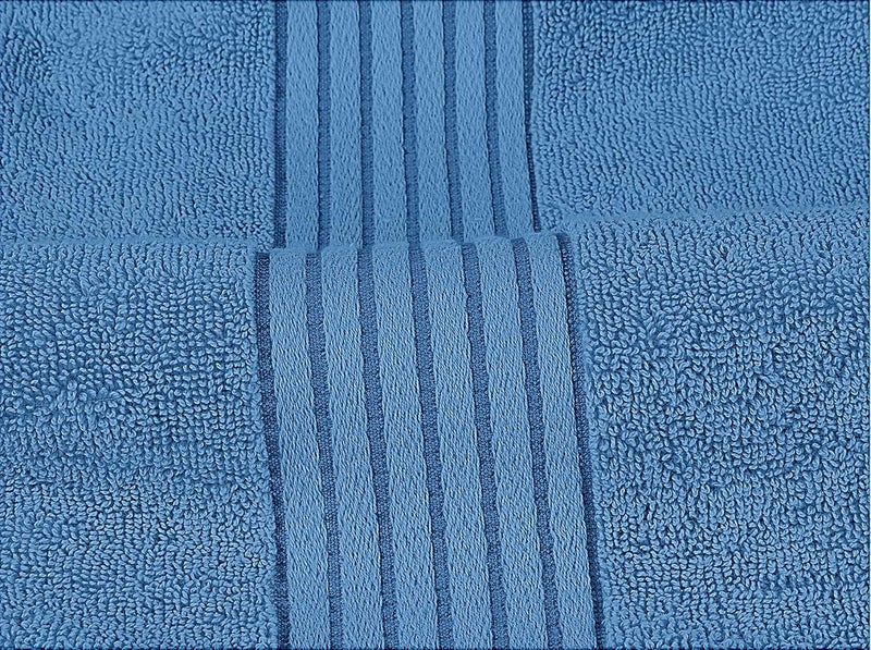 Utopia Towels - 600 GSM 8-Piece Premium Towel Set, 2 Bath Towels, 2 Hand Towels and 4 Washcloths -100% Ring Spun Cotton - Machine Washable, Super Soft and Highly Absorbent (Electric Blue) - Image 3