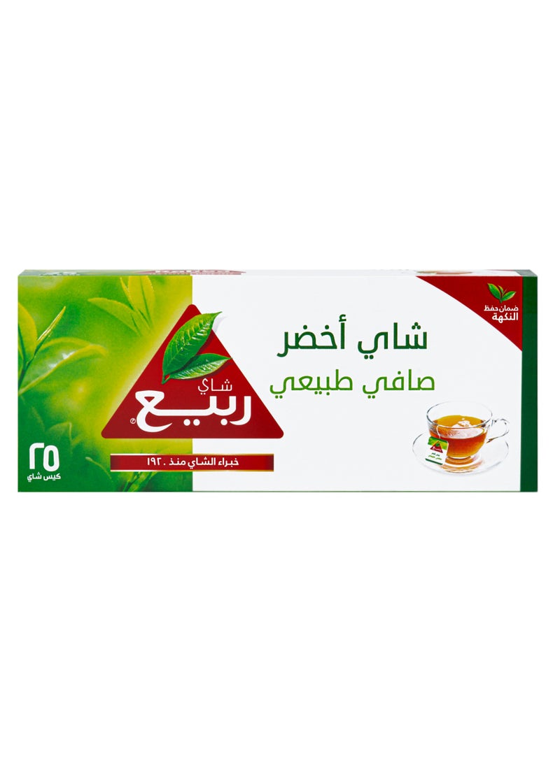 Rabea tea Pure Natural Green Tea 25 Teabags (45g) - Image 2