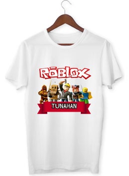 Alpsan Ticaret Roblox Custom T-Shirt Roblox T-Shirt For Kids White Adult Child