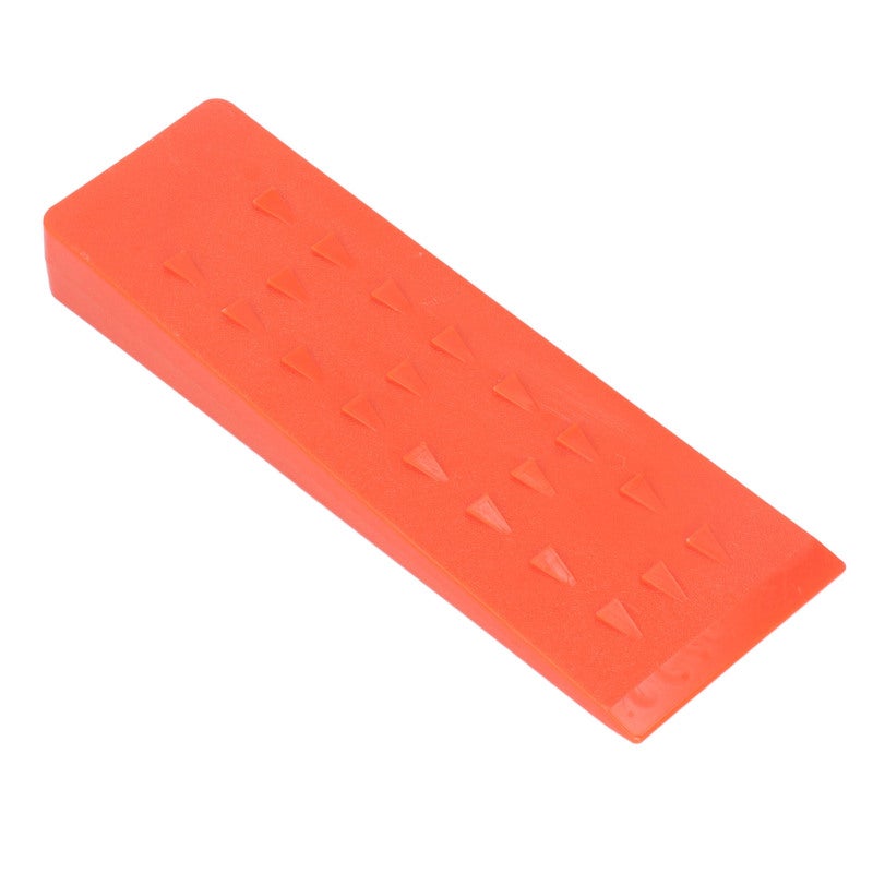 Felling Wedge: Orange High-strength Plastic - Serrated Barbs For Secure Hold Tree Felling Wedge For Professional Logging And DIY Enthusiasts - Image 1