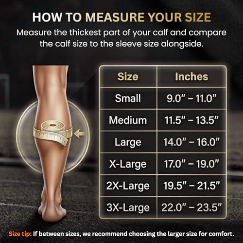 Doc Miller Calf Compression Sleeve for Petite Women & Men, 15-20 mmHg, Footless Leg Sleeve Brace for Varicose Veins, Pregnancy, Running & Cycling, Knee-High, Shin Splints, Recovery, 1 Pair - Image 3