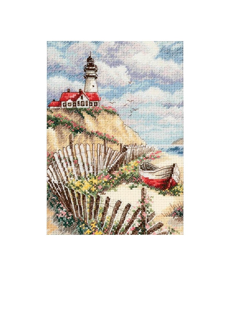 Beacon Cliffside Beacon Gold Petite Counted Cross Stitch Kit 5in x 7in - Image 2