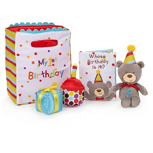 GUND Baby GUND My First BirthdayThemed 5Piece Plush Playset Sensory Toys for Babies 8 - Image 1
