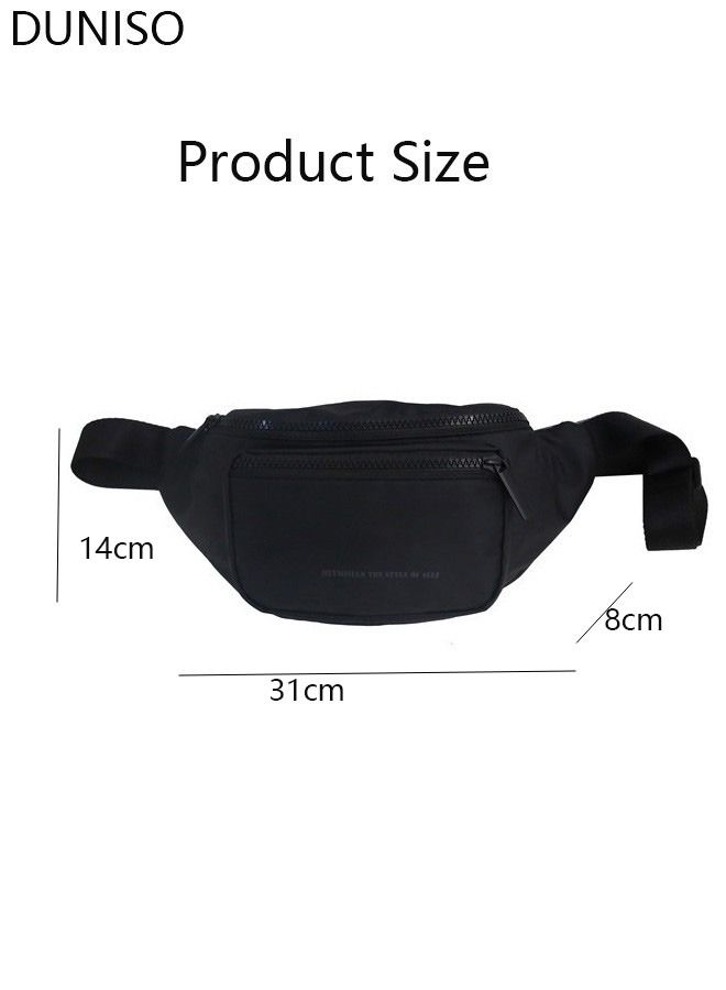 DUNISO Compact Waist Pack for Men and Women, Waterproof Crossbody Bag Chest Shoulder Waist Bag with Buckle, Everyday Carry Bag for Travel, Work, Sport - Image 4