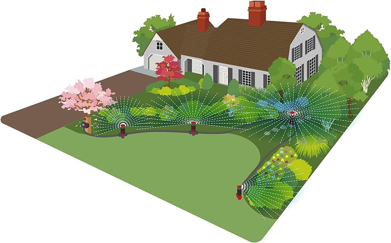 Eden 96093 Multi-Adjustable Flex Design Garden Sprinkler Set with Extensions for DIY Gardening - Image 2