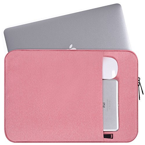 CaseBuy 14 Inch Laptop Sleeve Case Women Girls for DELL XPS 15, Latitude 5420 7420, Inspiron 14, Lenovo Flex 5, HP 14 Laptop, Razer Blade 15, Laptop Cover 14 inch Water Resistant Computer Bag -Pink - Image 3