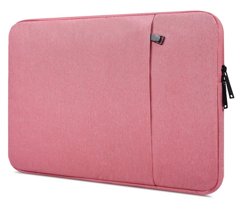 CaseBuy 14 Inch Laptop Sleeve Case Women Girls for DELL XPS 15, Latitude 5420 7420, Inspiron 14, Lenovo Flex 5, HP 14 Laptop, Razer Blade 15, Laptop Cover 14 inch Water Resistant Computer Bag -Pink - Image 1