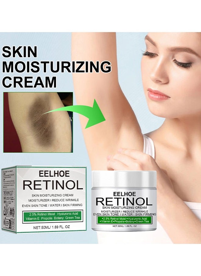 Retinol Skin Moisturizing Cream, Skin Brightening And Lightening Melanin, Elbow And Armpit Moisturizing Cream White 50ML