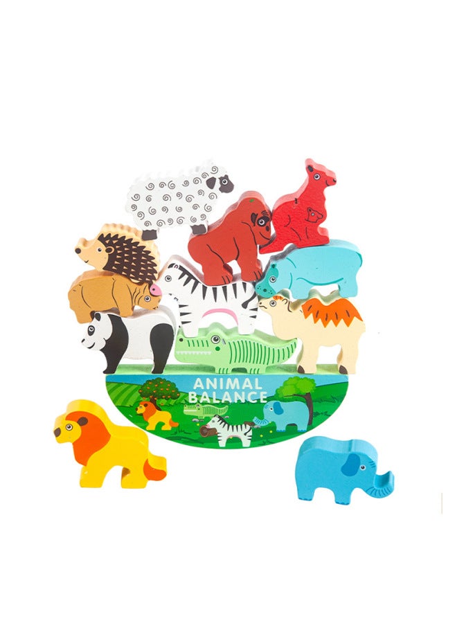 Children's Jigsaw Puzzle Early Childhood Educational Toys Dinosaur Balanced Stacked High Building Blocks Toys-Color:Dinosaur Stacking Music - Image 2