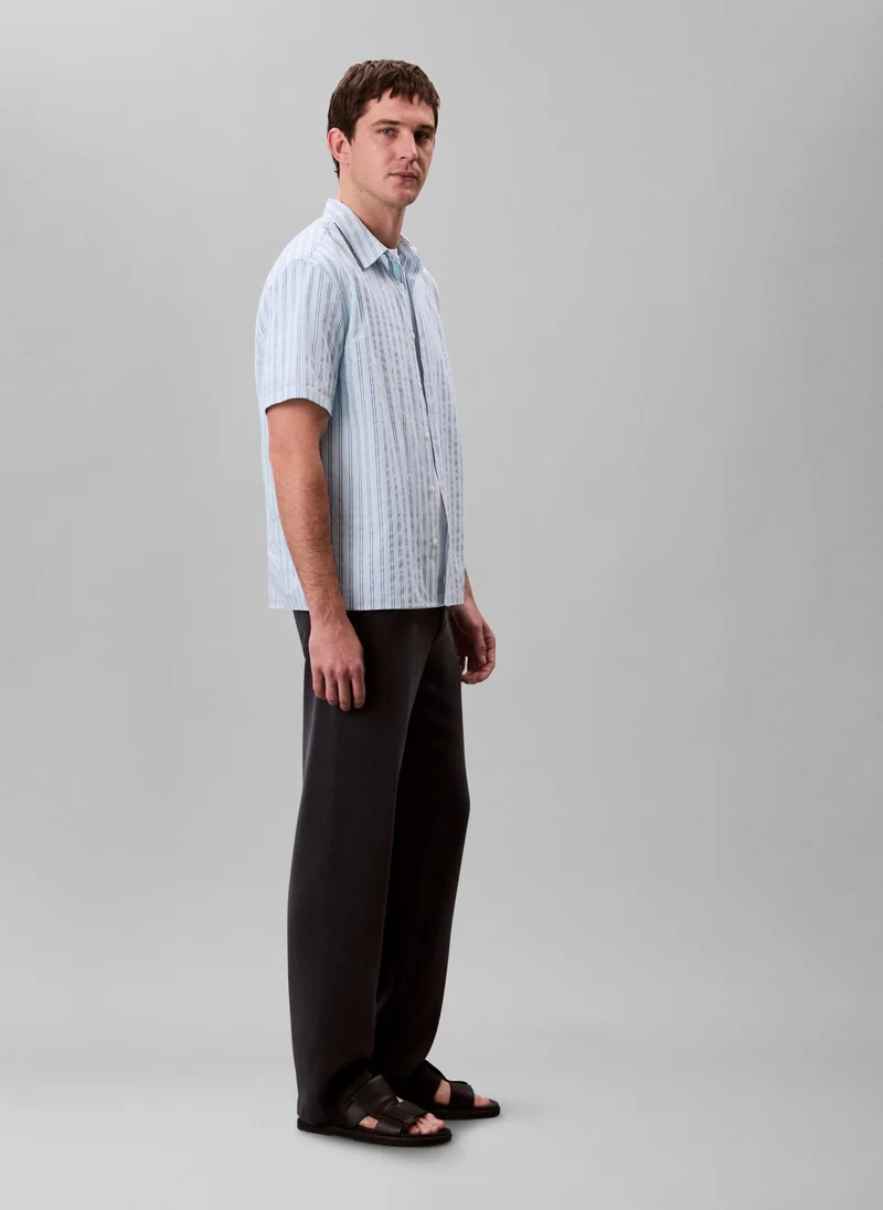 CALVIN KLEIN Textured Cotton Shirt