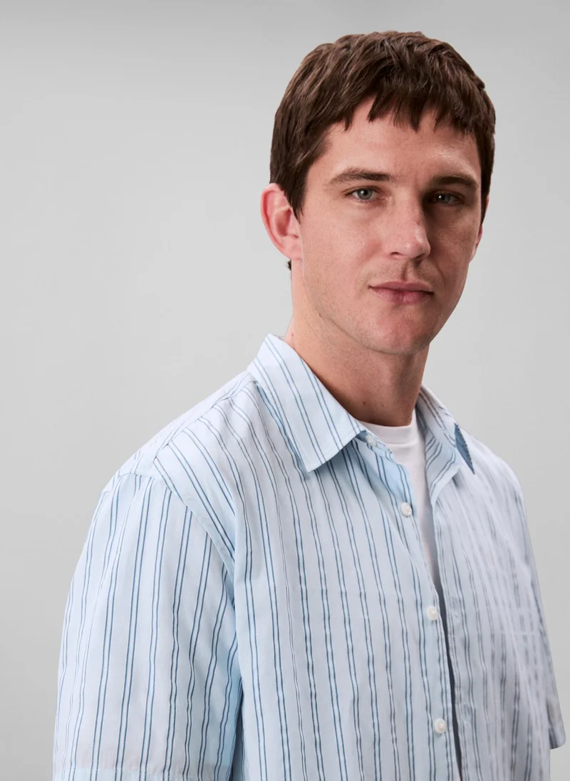 CALVIN KLEIN Textured Cotton Shirt