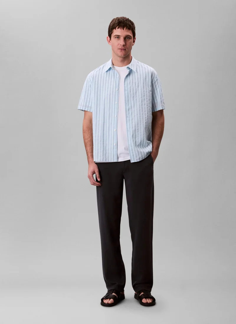 CALVIN KLEIN Textured Cotton Shirt